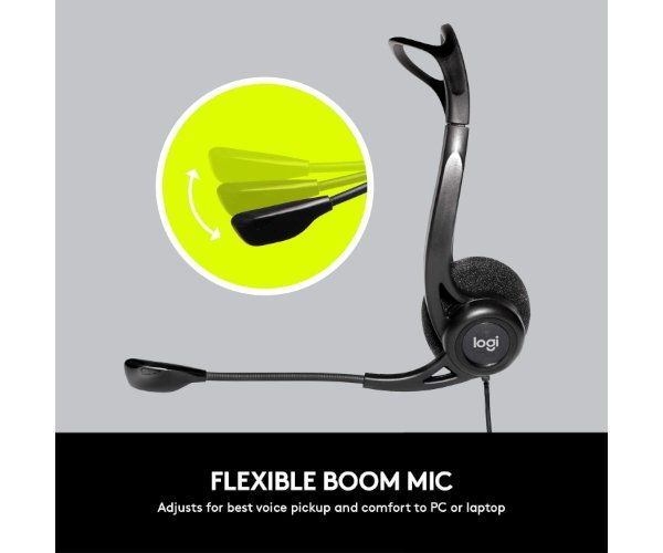 אוזניות ומיקרופון Logitech 960 USB HEADSET