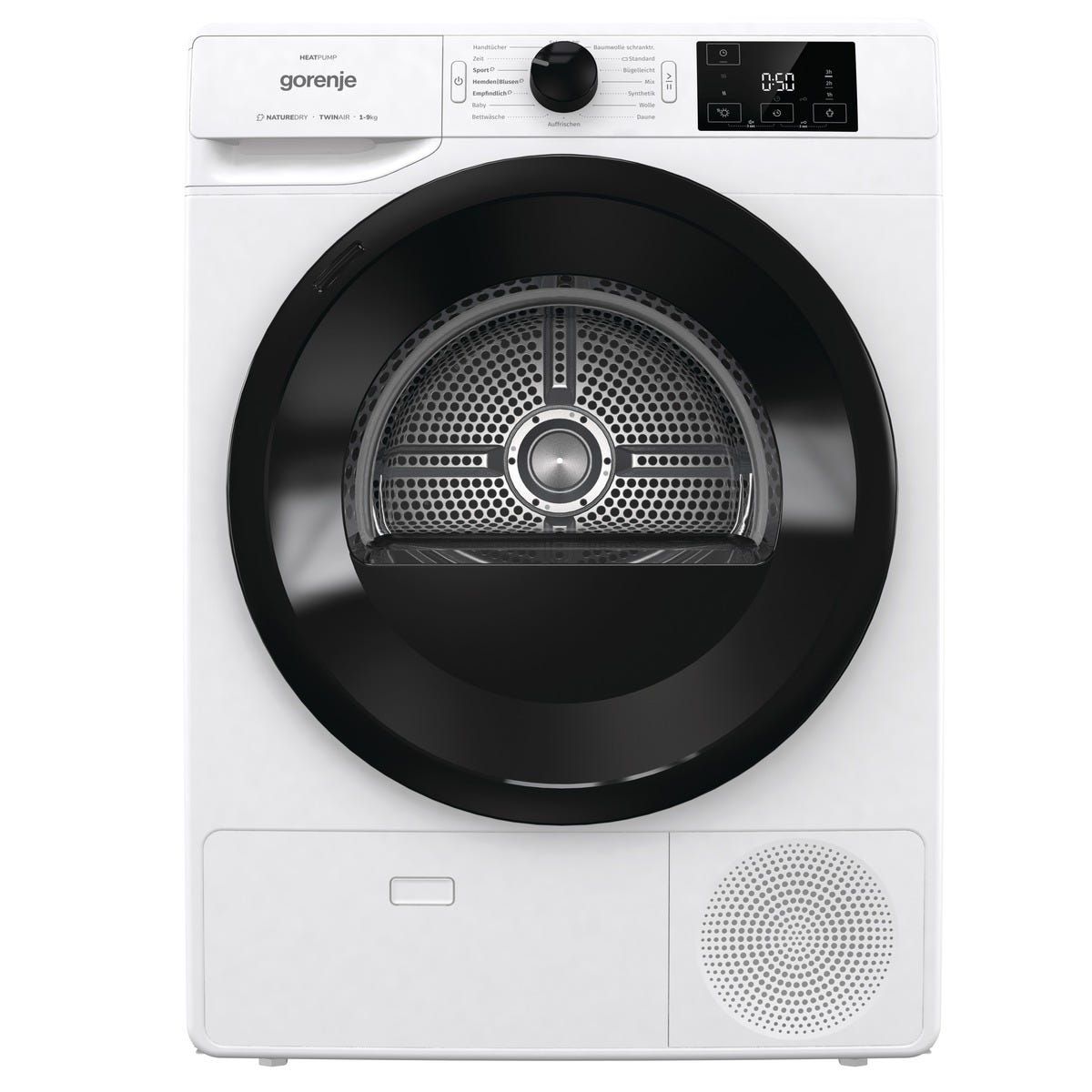 מייבש כביסה  gorenje היט פאמפ 9 קג דגם DNE92 GN