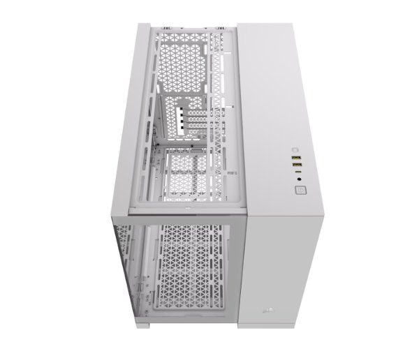מארז Corsair 2500X Mini-Tower mATX Tempered Glass NO FANS White