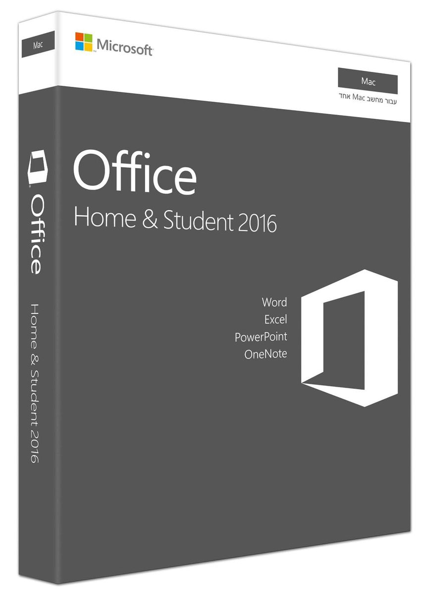 Office Mac Home Student 2016 English Medialess