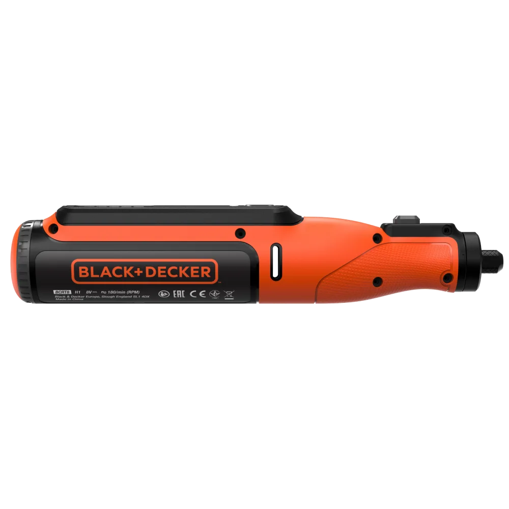 Multitool נטען 48 אביזרים BLACK&DECKER 7.2V סוללת ליתיום 1.5Ah מהירות 3500-29500 סל"ד באחריות יבואן רשמי