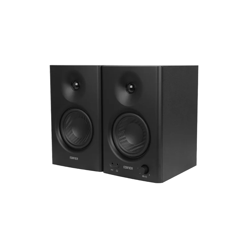 רמקולי סטודיו מוגברים Edifier MR4 – הספק 21W + 21W – טווח תדרים 60Hz–20kHz – צבע שחור