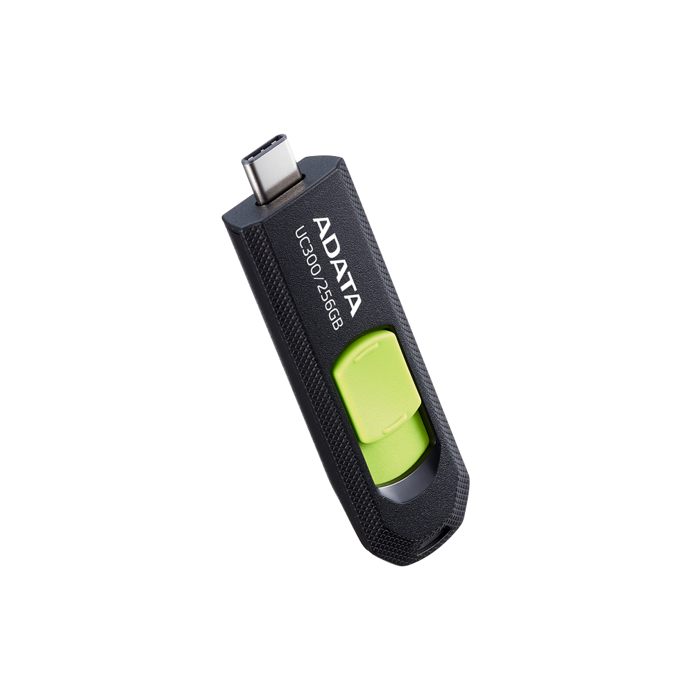 זיכרון נייד ADATA UC300 64GB USB-C ירוק מהיר 5Gbps באחריות יבואן רשמי