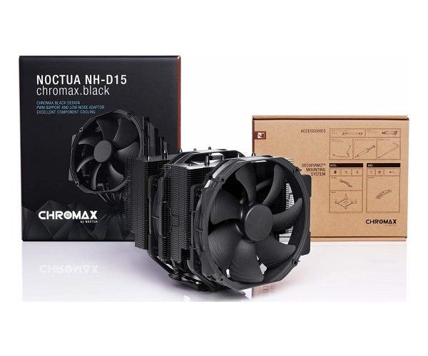 מאוורר NOCTUA NH-D15 250W TDP DUAL 140mm FAN Intel Amd Black