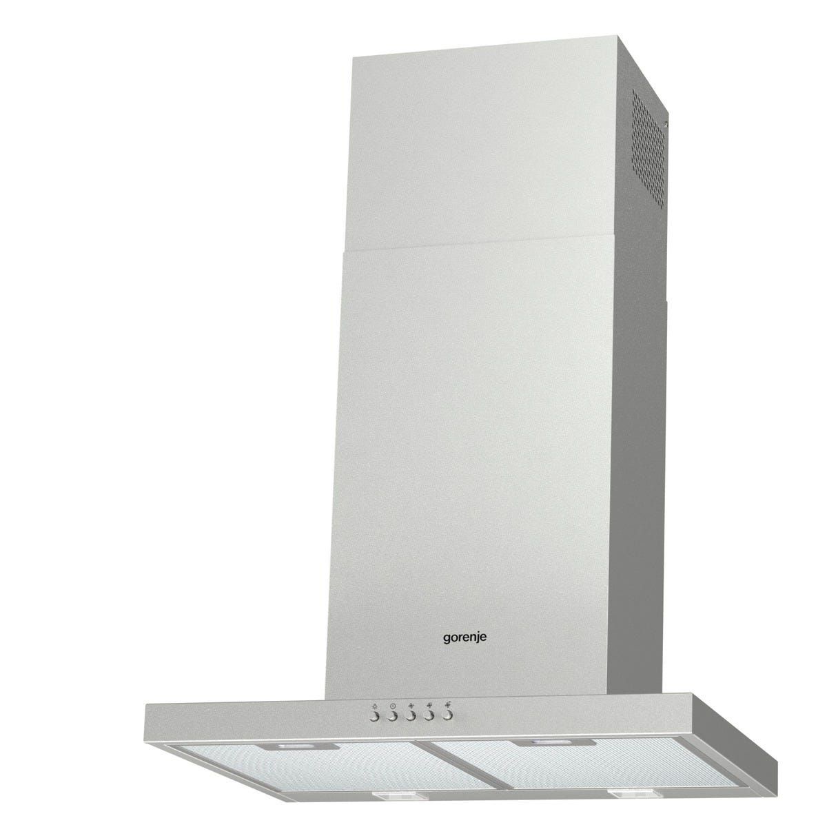 קולט אדים צמוד קיר gorenje בגימור נירוסטה דגם WHT623E5X