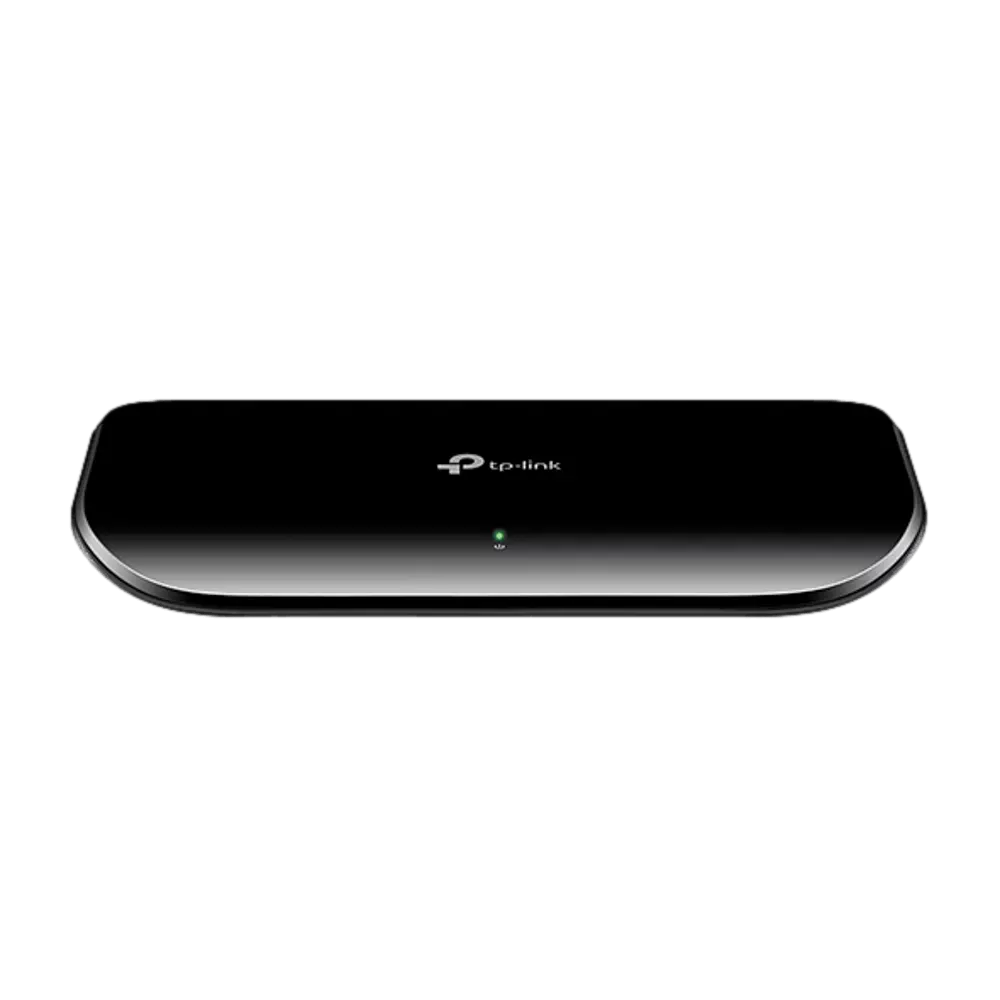 מתג רשת TP-Link 8 ערוצים Gigabit שחור TL-SG1008D באחריות יבואן רשמי 3 שנים
