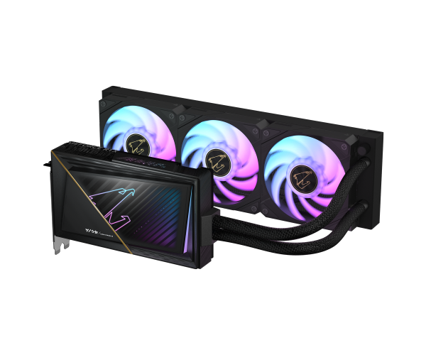 כרטיס מסך GIGABYTE AORUS GeForce RTX 5080 XTREME WATERFORCE – זכרון 16GB GDDR7 – קירור נוזלי רדיאטור 360 מ"מ – PCIe 5.0 x16