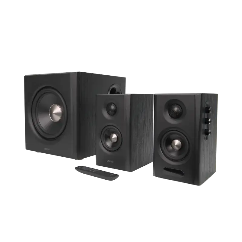 מערכת רמקולים Edifier S355DB 2.1 – רמקולי מדף + סאב-וופר – הספק 150W RMS – Bluetooth – שחור