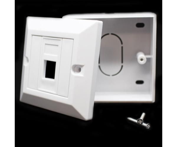 קופסאת פלסטיק RJ-45 Plastic box Cat5