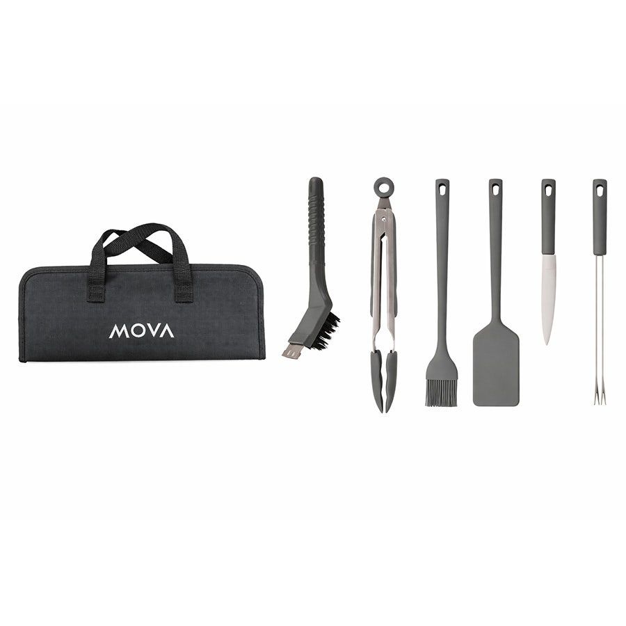 מכשיר בישול חכם Mova Grill IG20 – גריל, פלנצ'ה, תנור אפייה ואיירפריי – 8 תוכניות בישול – קיבולת 6.5 ליטר + ערכת אביזרים