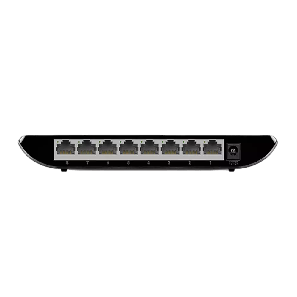 מתג רשת TP-Link 8 ערוצים Gigabit שחור TL-SG1008D באחריות יבואן רשמי 3 שנים