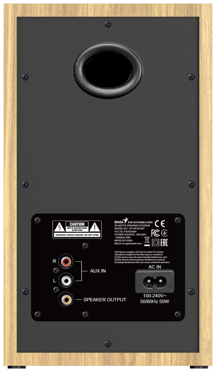רמקולים עץ GENIUS SP-HF1812BT 50W