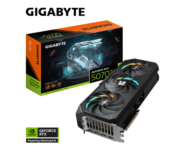 כרטיס מסך GIGABYTE GeForce RTX 5070 Ti GAMING OC 16G