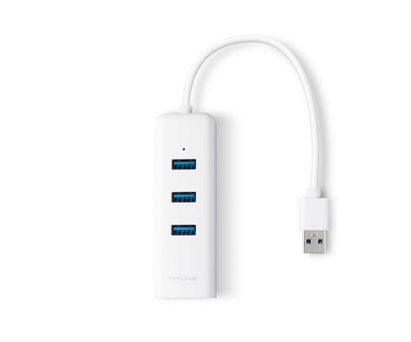 USB 3.0 to Gigabit Ethernet + USB HUB 3-port USB 3.0