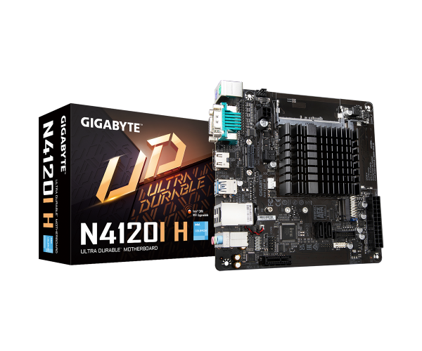 לוח עם מעבד Gigabyte N4120I H Mini-ITX With Intel Celleron N4120