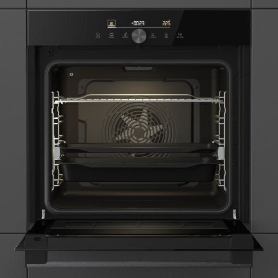 תנור בנוי gorenje בגימור זכוכית שחורה  60 סמ BLACK4 BOS6747A05DG