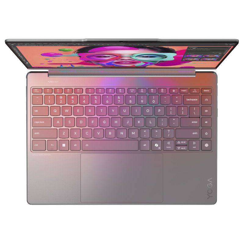 מחשב נייד Lenovo Yoga 9 2-in-1 14ILL10 – מעבד Intel Core Ultra 7 258V – זכרון 32GB – כונן 1TB SSD – מסך 14 2.8K OLED 120Hz מגע – Windows 11 – צבע Luna Grey