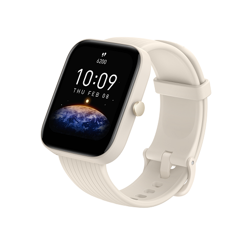 שעון חכם Amazfit דגם BIP 3 צבע Pro Cream