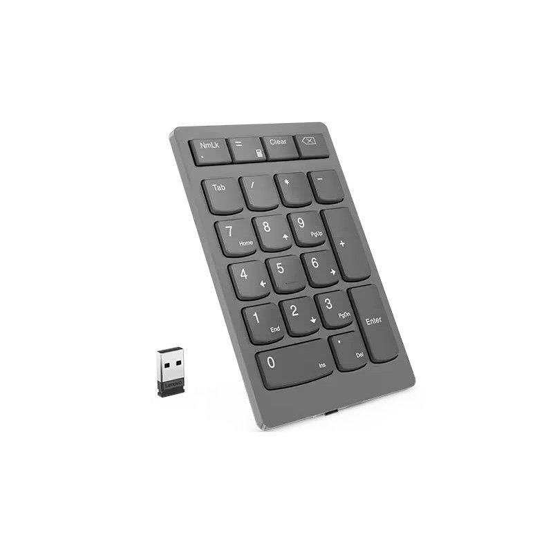 מקלדת מספרים אלחוטית Lenovo Go – 2.4G – אפור