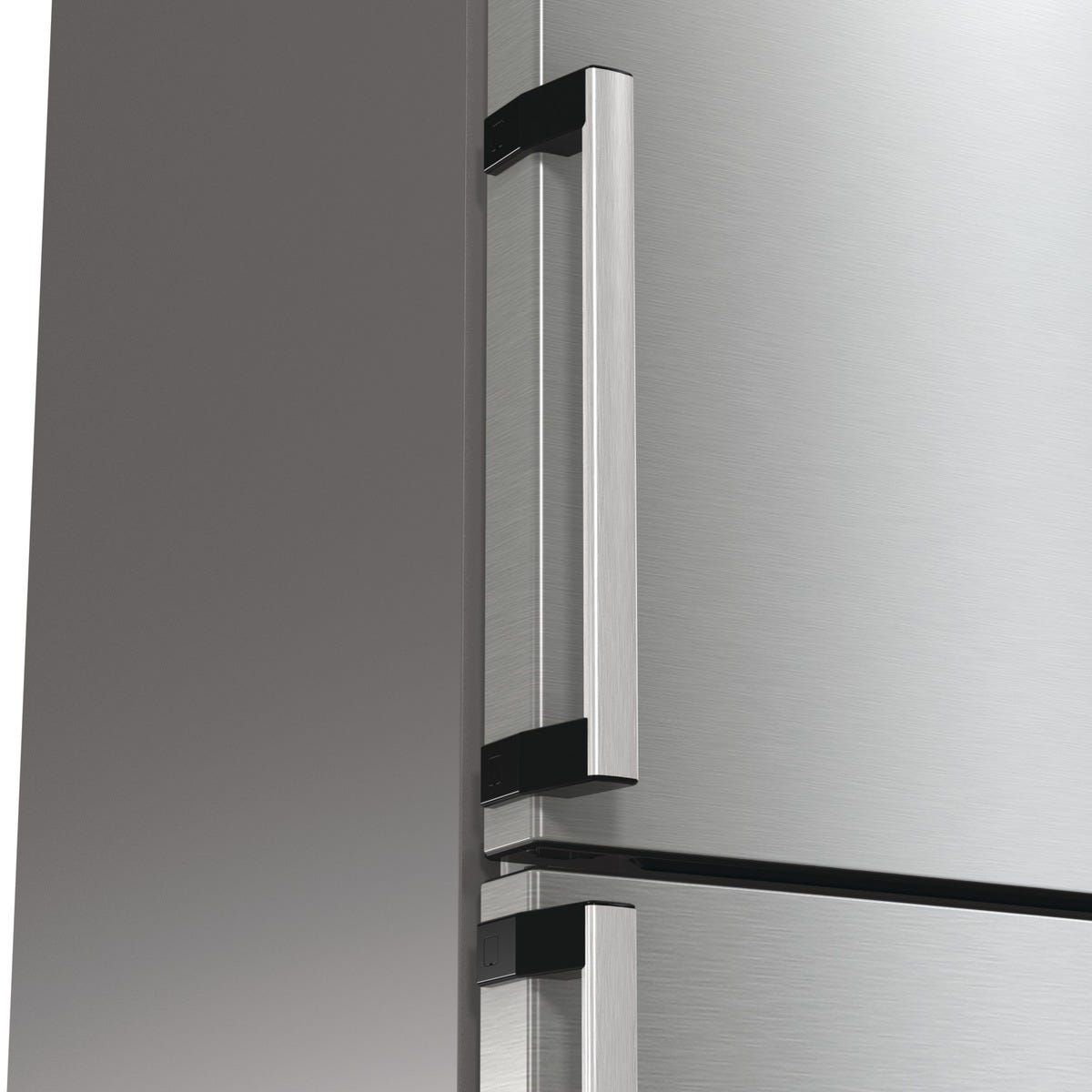 מקרר 2 דלתות gorenje  מקפיא תחתון 329 ליטר בצבע נירוסטה דגם NRC6193SXL5