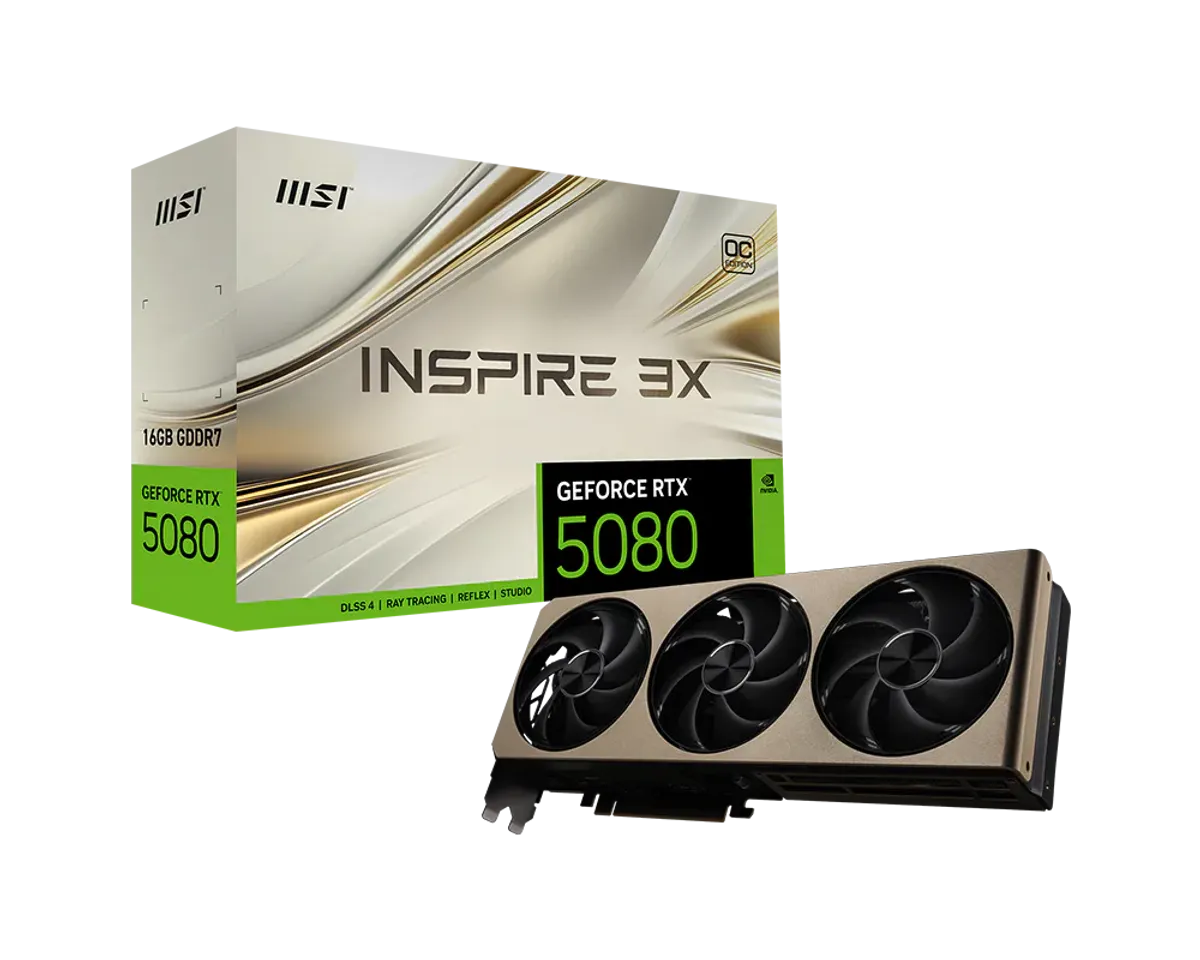 כרטיס מסך RTX 5080 16G INSPIRE 3X OC