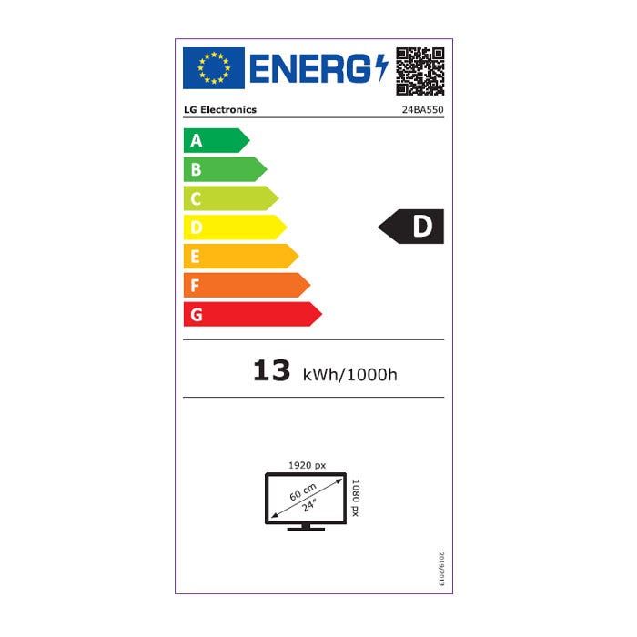 מסך מחשב מקצועי 24 IPS FHD תוצרת LG דגם: 24BA550-B