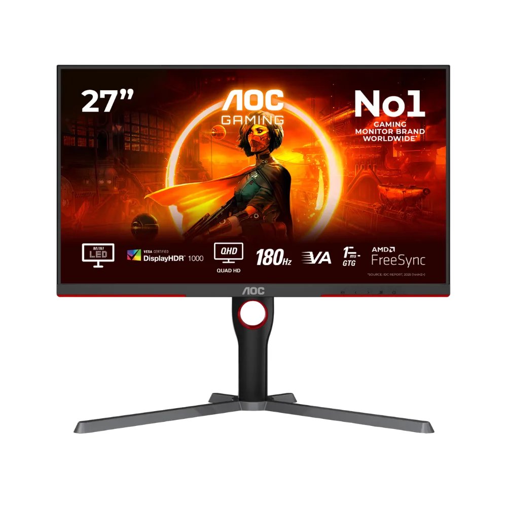 מסך גיימינג 27 אינץ' דגם Q27G3XMN BK מבית AOC