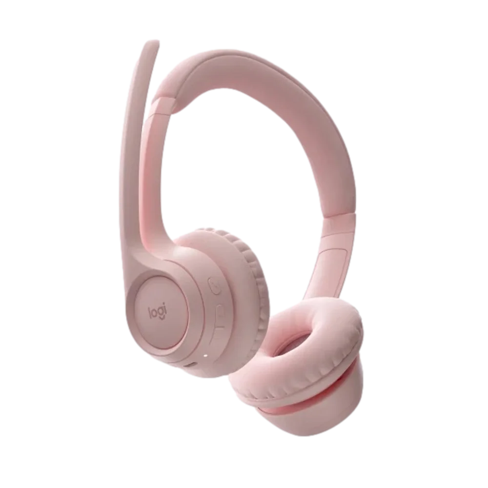 אוזניות אלחוטיות Logitech Zone 300 – Bluetooth מרובה נקודות – מיקרופון כפול – Rose