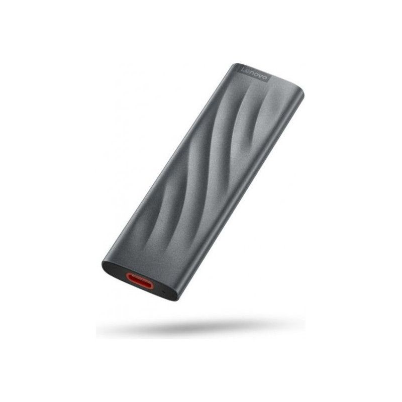 כונן SSD נייד Lenovo PS8 – קיבולת 512GB – ממשק USB-C – קריאה עד 1050MB/s וכתיבה עד 1000MB/s – מידות 106x31x10 מ"מ