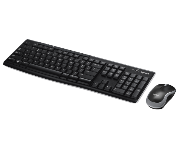 סט מקלדת ועכבר אל חוטי Logitech Wireless Desktop MK270