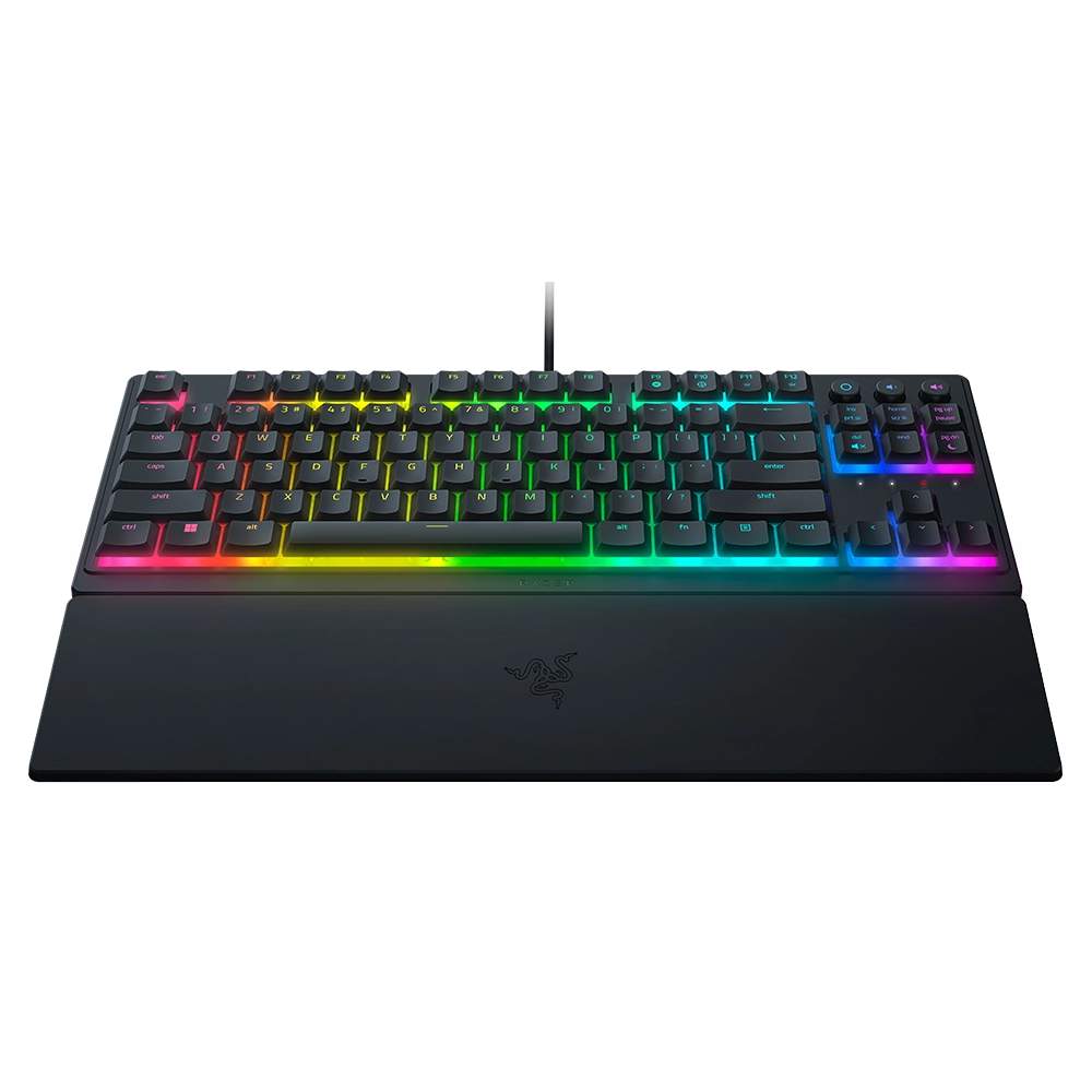 מקלדת גיימינג Razer Ornata V3 TKL – Mecha-Membrane – RGB – משענת יד מגנטית