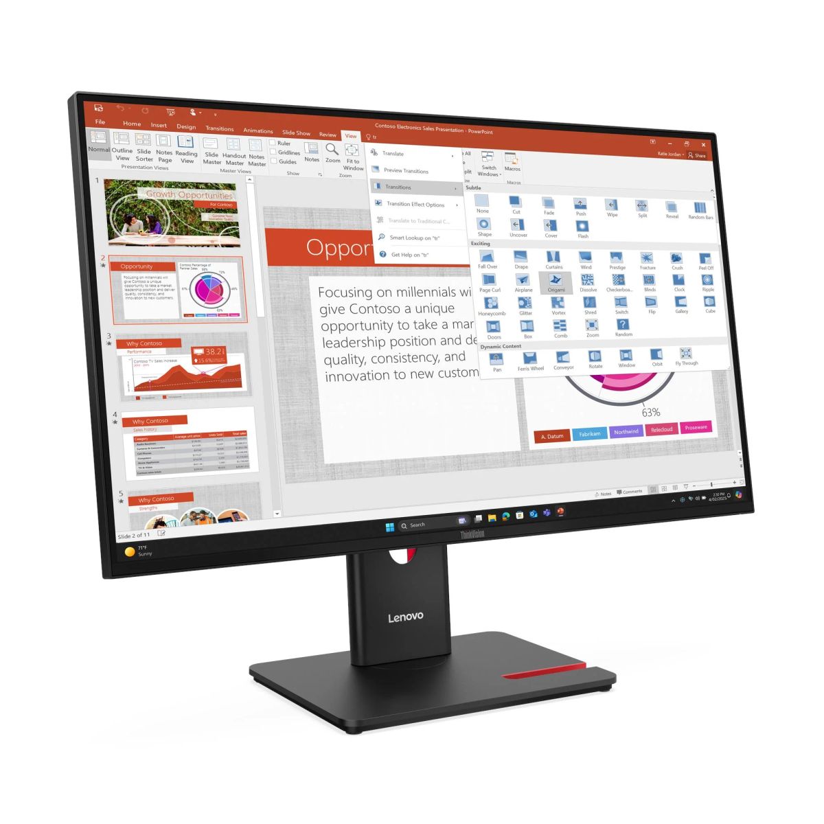 LENOVO T27-40 Monitor 27|IPS|120Hz