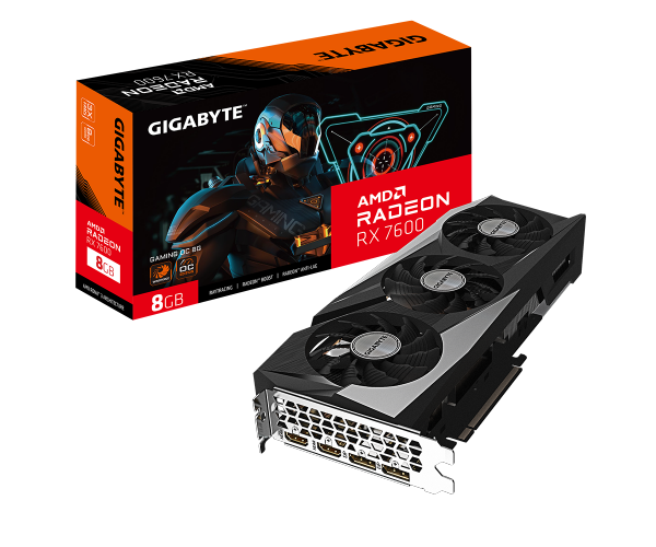 כרטיס מסך Gigabyte Radeon RX 7600 Gaming OC – זיכרון 8GB