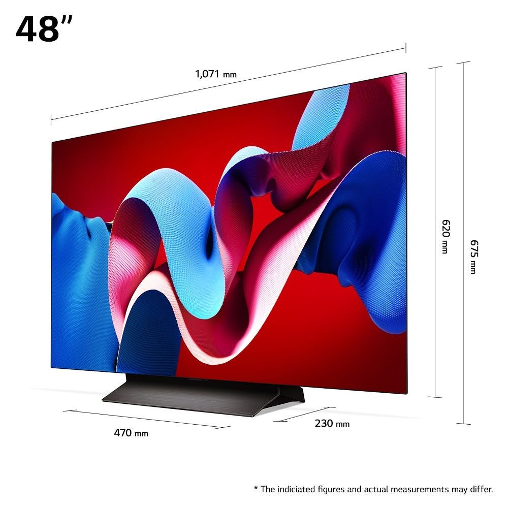 טלוויזיה 48 חכמה LG OLED evo ברזולוציית 4K דגם: OLED48C46LA