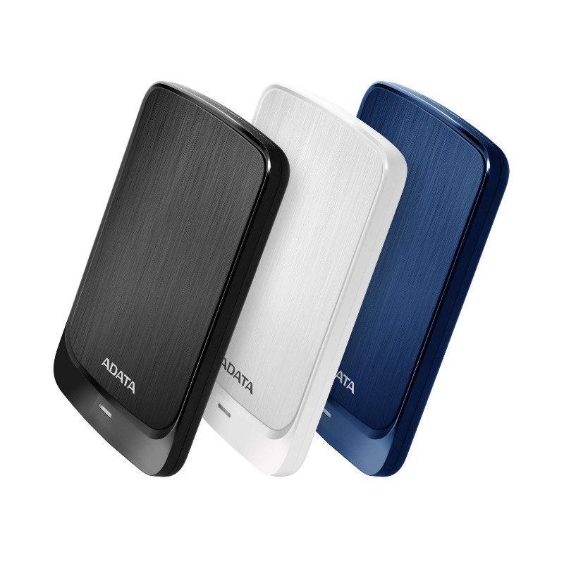 דיסק קשיח חיצוני ADATA HV320 – קיבולת 2TB – תצורה 2.5" – ממשק USB 3.2 Gen1 – מהירות סיבוב 5400RPM – חיישני זעזועים – צבע שחור
