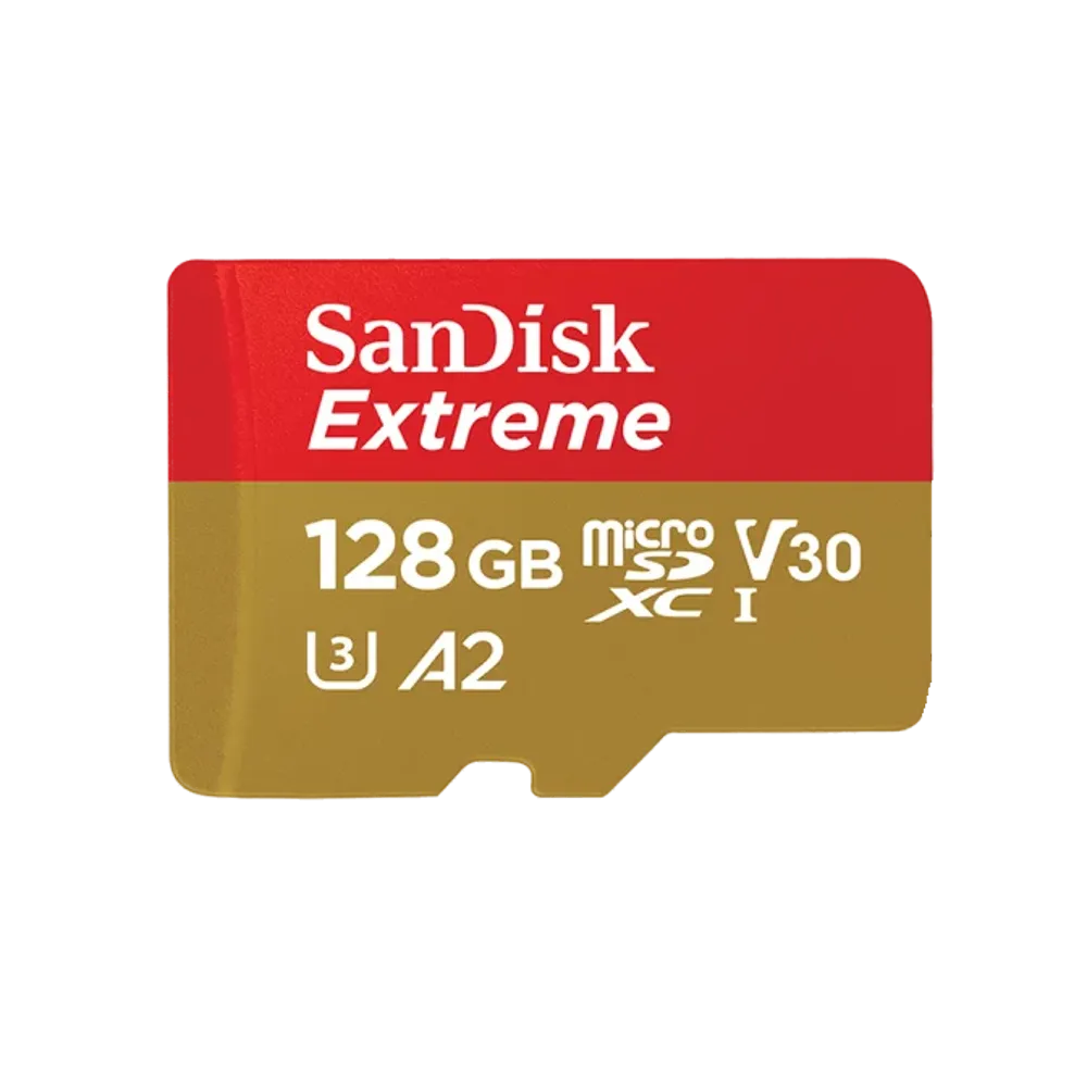 כרטיס זיכרון S.D EX MICRO 4K 190S מבית SANDISK בנפח 128GB