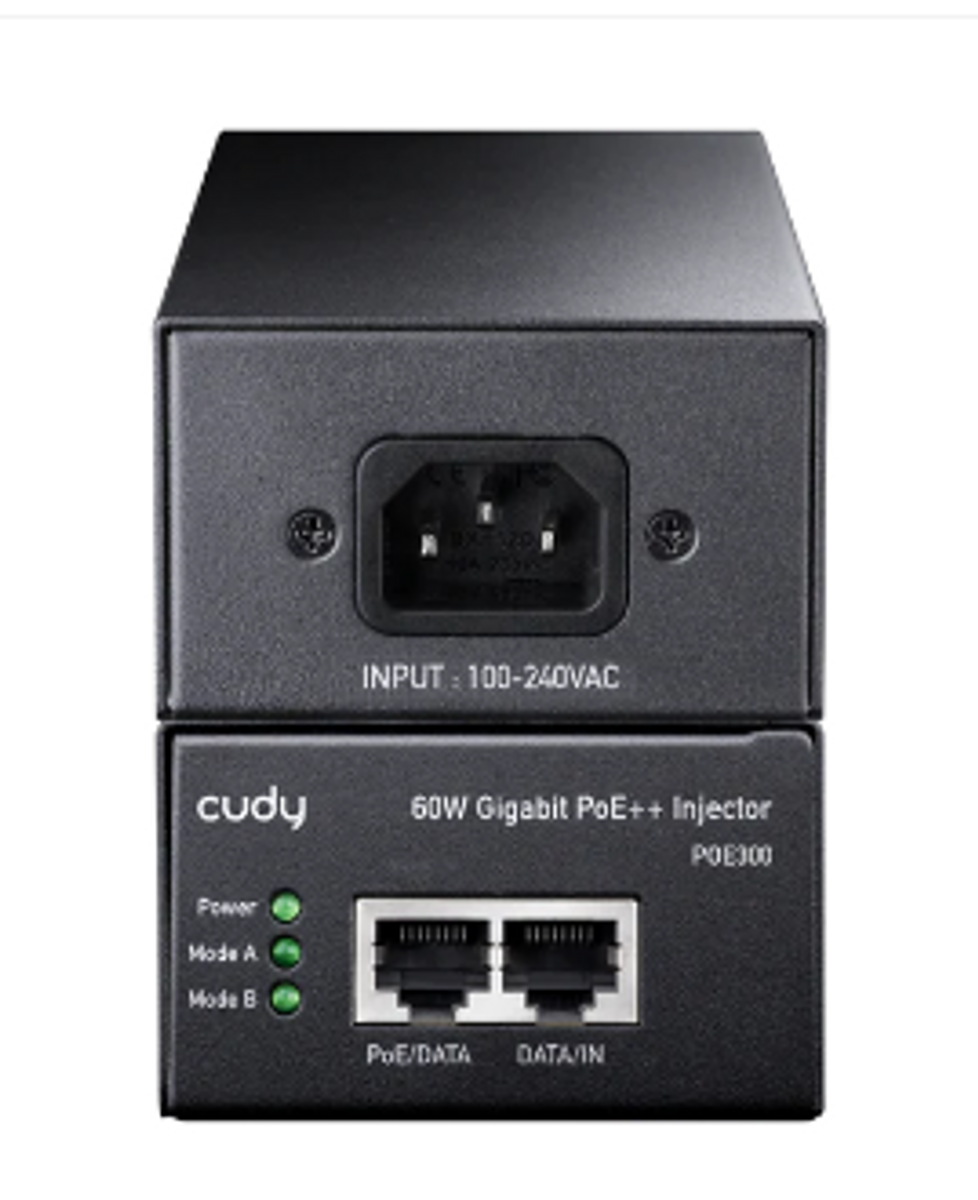 30W Gigabit PoE+ PoE Injector POE200