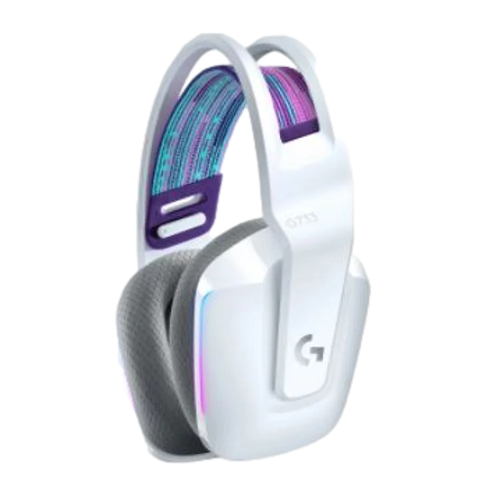 אוזניות גיימינג אלחוטיות Logitech G733 RGB לבן, סאונד מרחבי, סוללה 29 שעות, באחריות יבואן רשמי