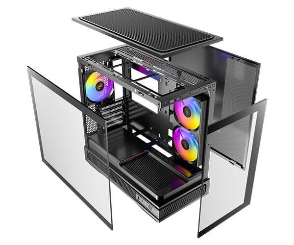 מארז Compact Micro-ATX Case 270Desgrees Full View ANTEC C2M ARGB