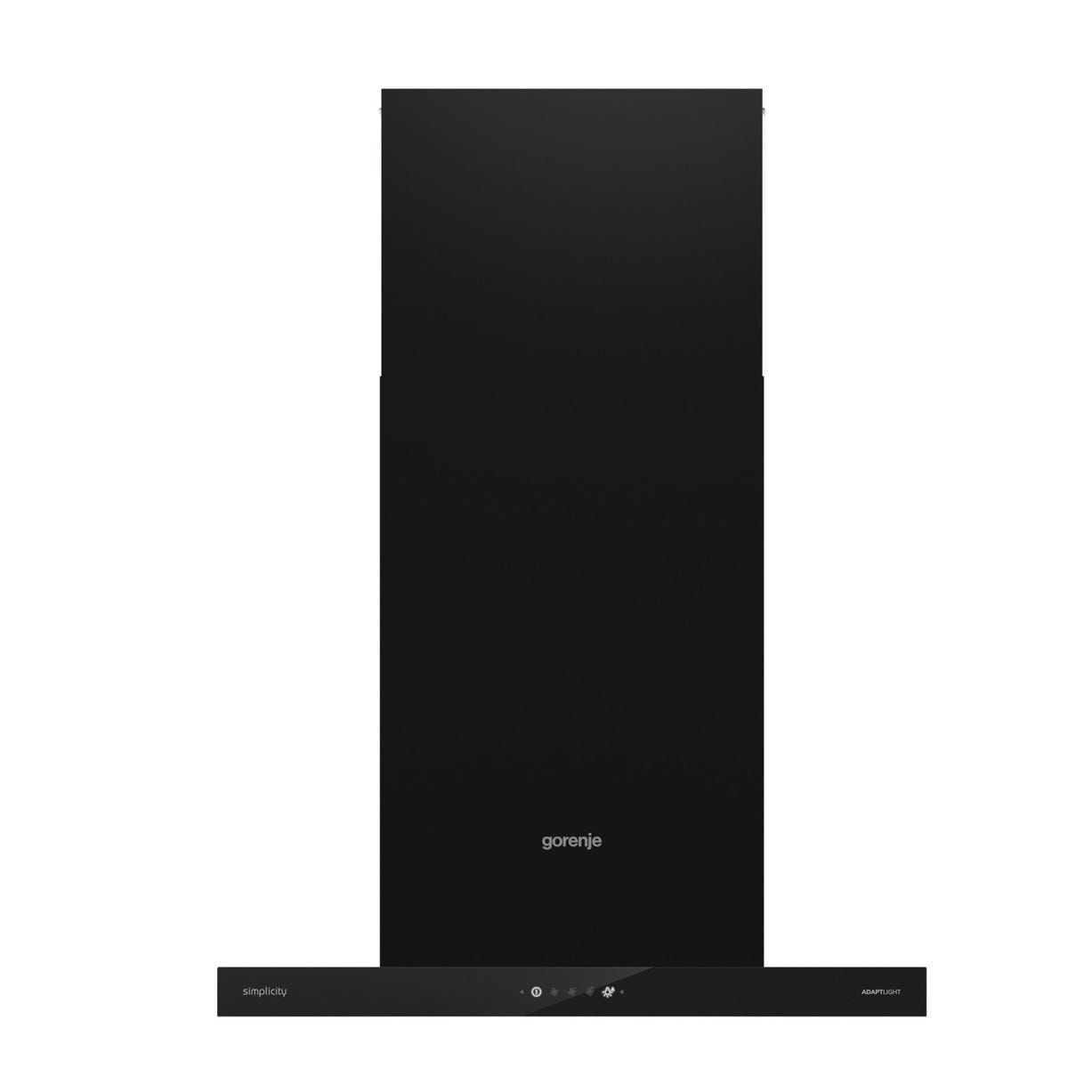 קולט אדים צמוד קיר gorenje שחור  דגם WHT6SYB