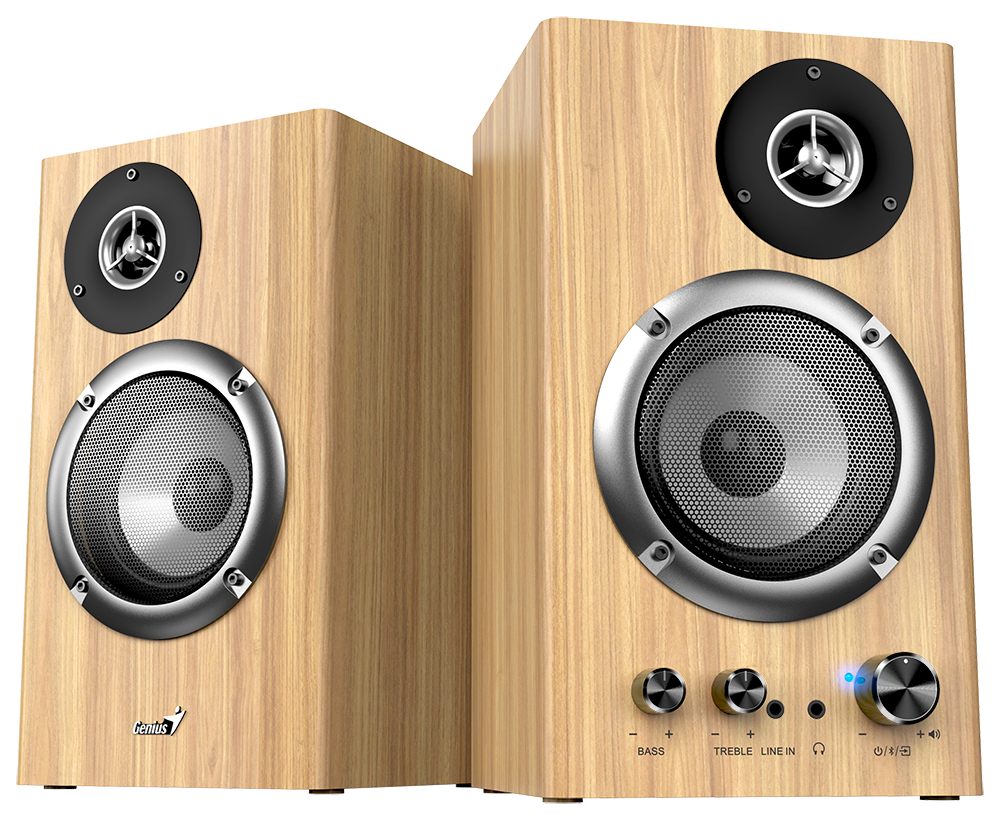 רמקולים עץ GENIUS SP-HF1812BT 50W