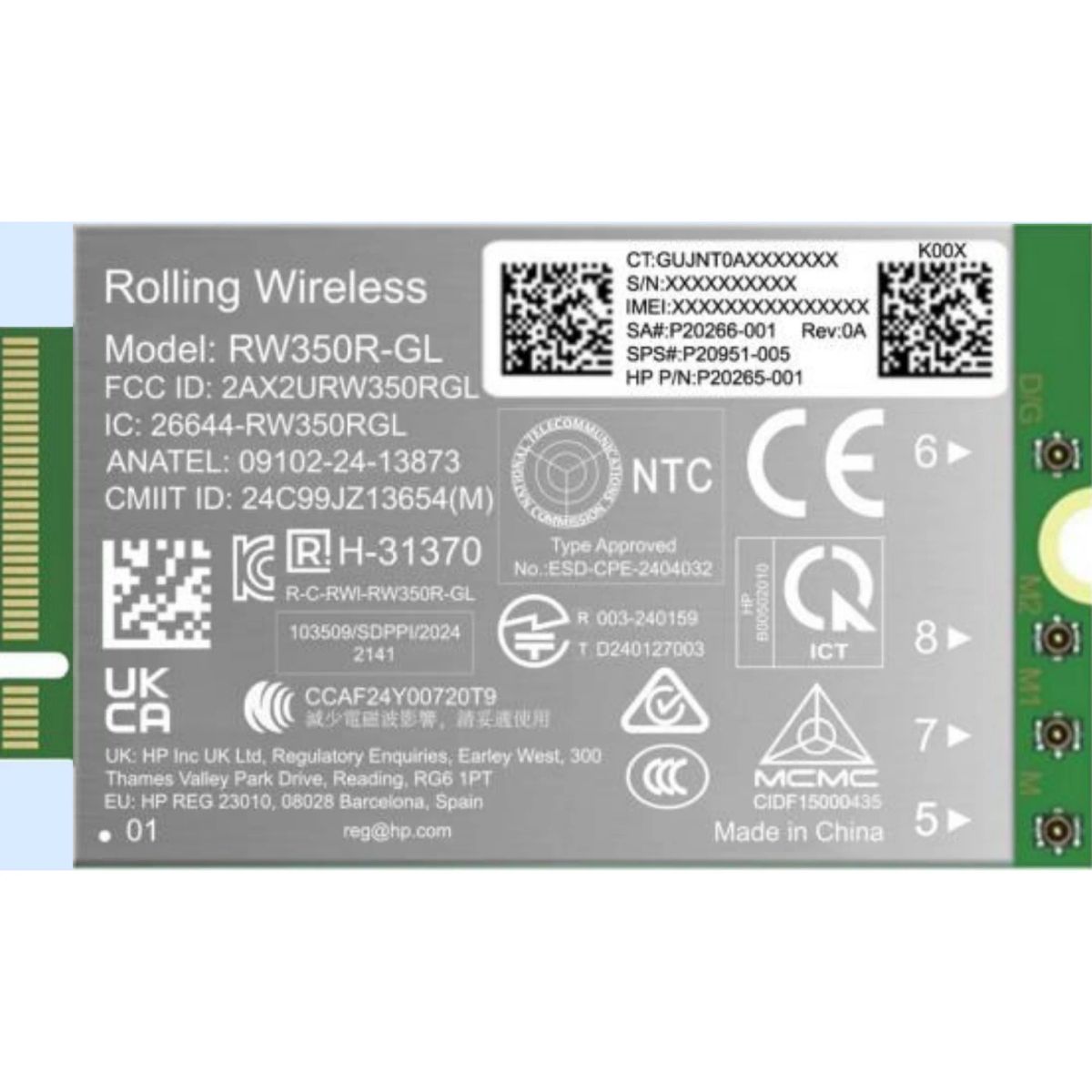מודם WWAN HP 4G LTE-AP (Cat 19)