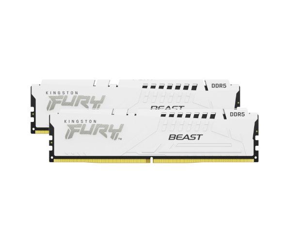 זיכרון למחשב נייח Kingston FURY Beast DDR5 32GB (2x16GB) 6000MHz CL36 EXPO | לבן