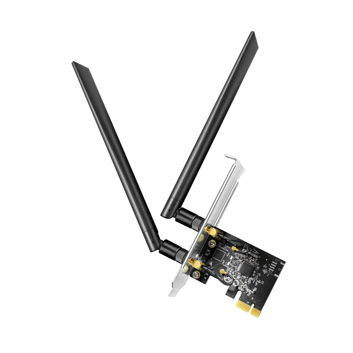 כרטיס רשת אלחוטי Cudy WE1300 – AC1300 Dual-Band – ממשק PCI-E – 2 אנטנות ניתנות להסרה