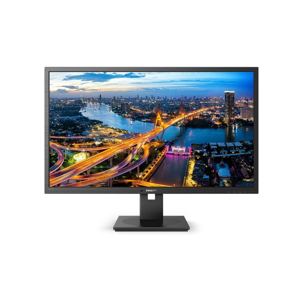 מסך מחשב Philips 325B1L בגודל 32'' QHD IPS עם רגלית ארגונומית ו-PIVOT