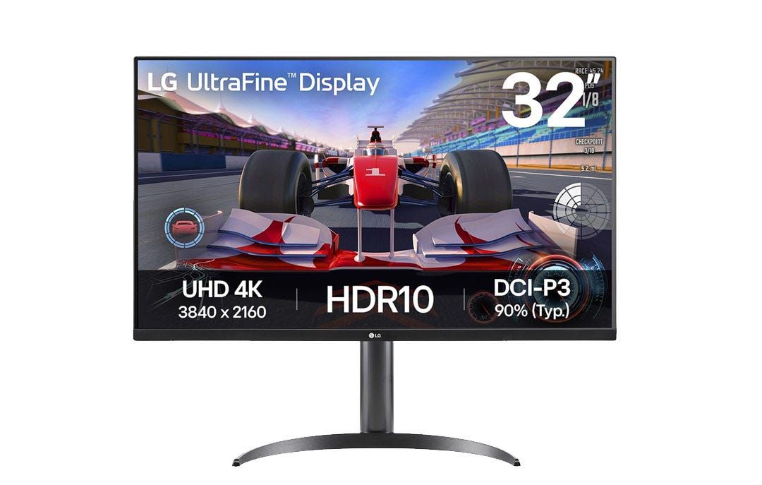 מסך מחשב ''32 UltraFine 4K VA  תוצרת LG דגם: 32UR550K-B
