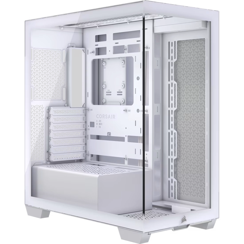 מארז CORSAIR 3500X Mid-Tower – לבן