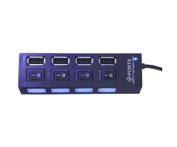 מפצל 4 PORT USB 2.0 אקטיבי כולל חיבור מתח