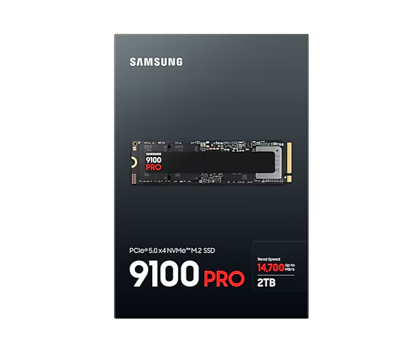 דיסק פנימי Samsung 9100 PRO 2TB Gen5 M.2 NVME 2.0 14800 13400 RW