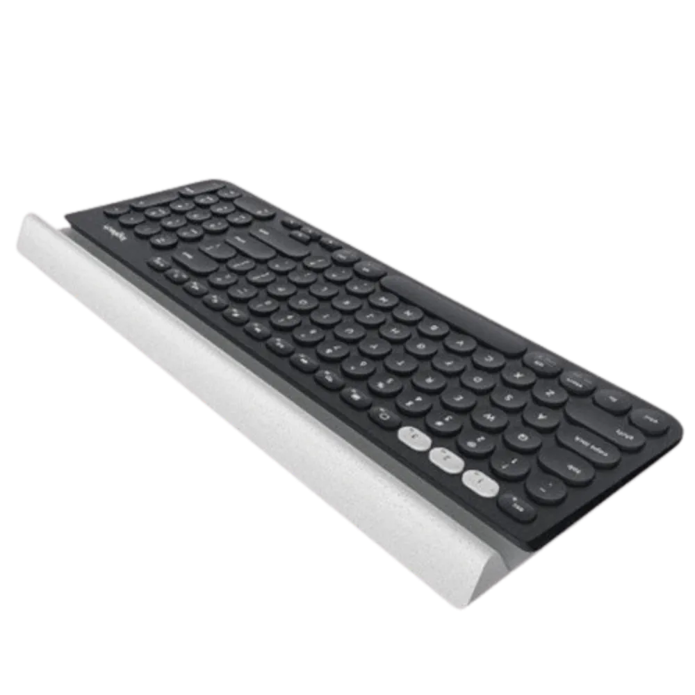 מקלדת Bluetooth אלחוטית Logitech K780 רב-מכשירית שחורה 3 מכשירים USB Unifying 10m טווח באחריות יבואן רשמי